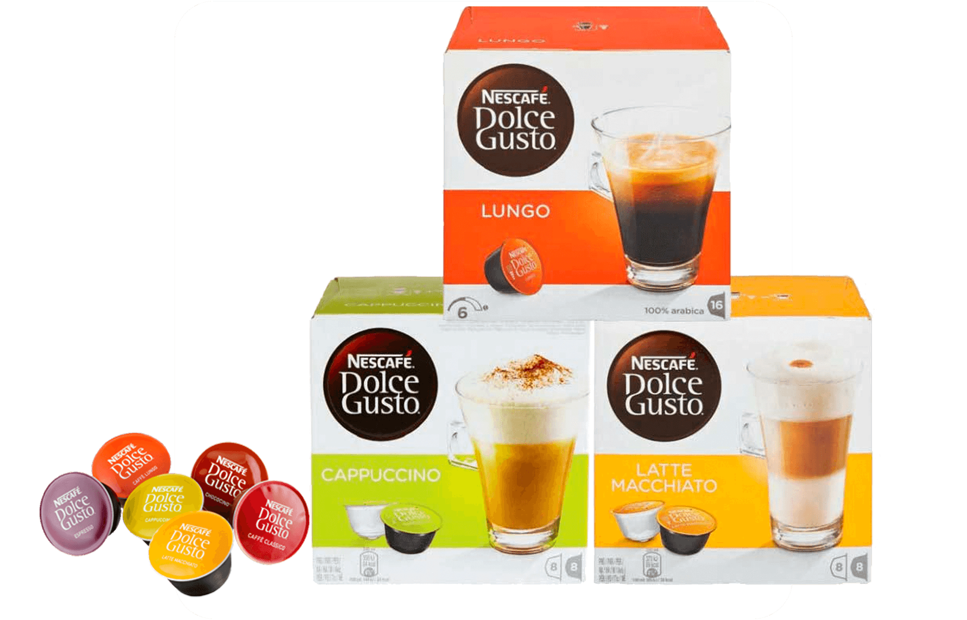 Alle Dolce Gusto cups aanbiedingen op een rij