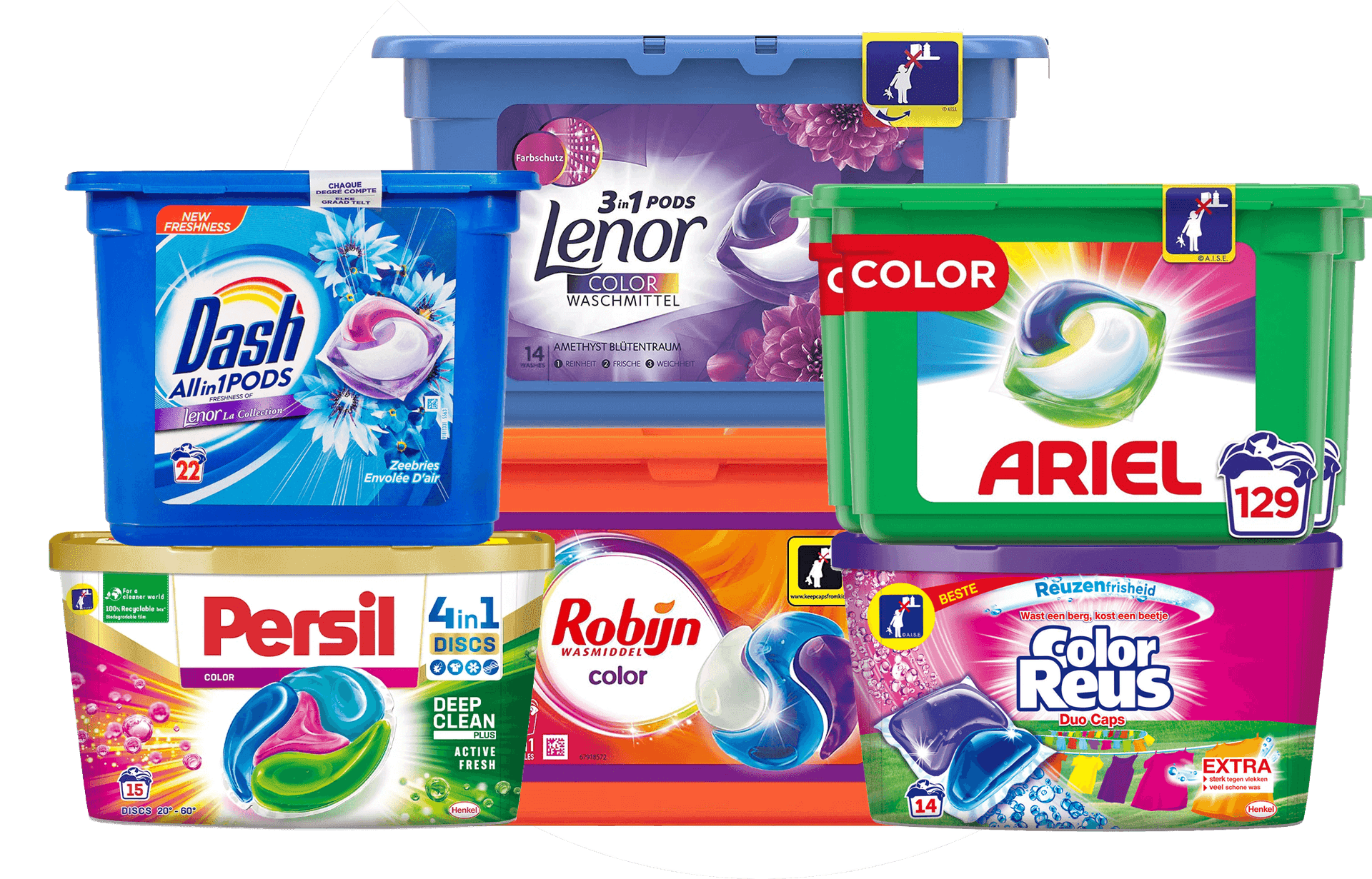 wascapsules in de aanbieding